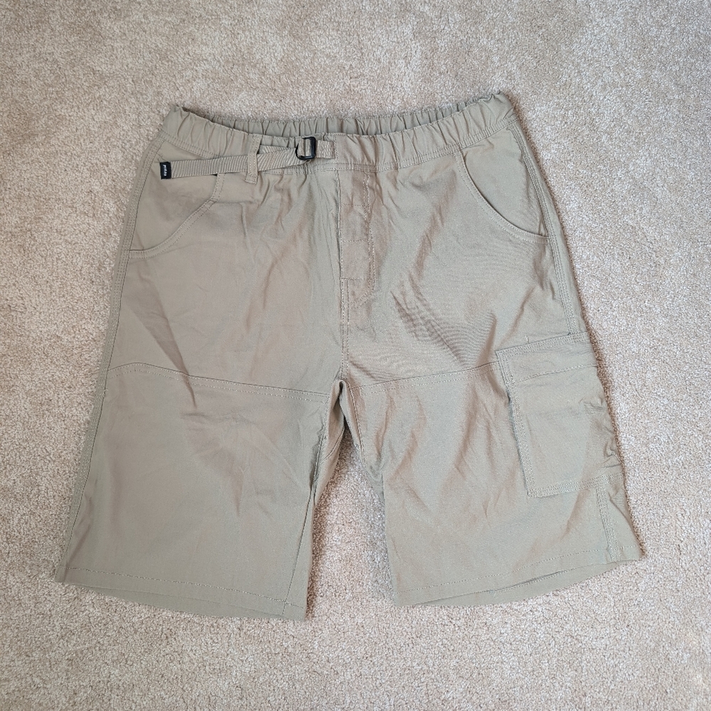 prAna Zion Khaki Tan Cargo Hiking Outdoor Shorts